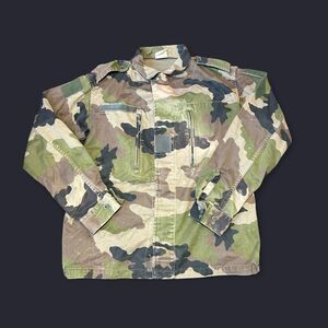 Genuine Vintage 90s French Army F2 combat jacket Camouflage realtree graphic
